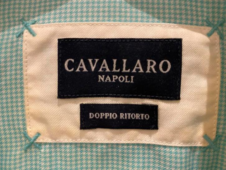 Cavallaro Napoli Overhemd, Kleding | Heren, Overhemden, Zo goed als nieuw, Halswijdte 38 (S) of kleiner, Overige kleuren, Ophalen of Verzenden