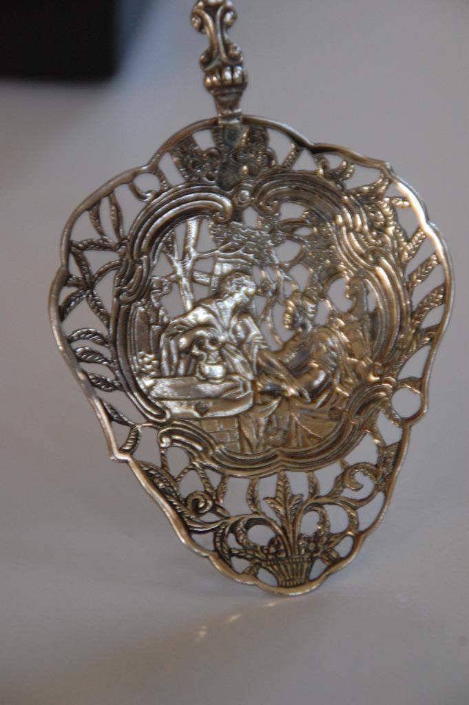 Een zilveren Zaanse lepel, Antiek en Kunst, Antiek | Goud en Zilver, Ophalen of Verzenden