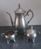 Verzilverde 3 delige Koffie set, Antiek en Kunst, Antiek | Goud en Zilver, Ophalen