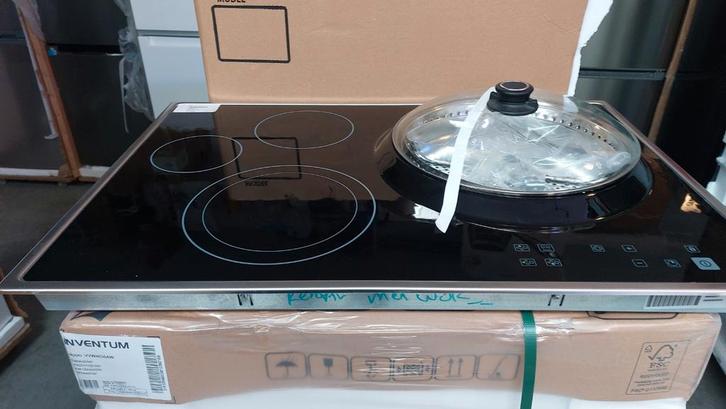 Kookplaat met wokbrander, Witgoed en Apparatuur, Kookplaten, Zo goed als nieuw, Inbouw, Gas, 5 kookzones of meer, Ophalen of Verzenden