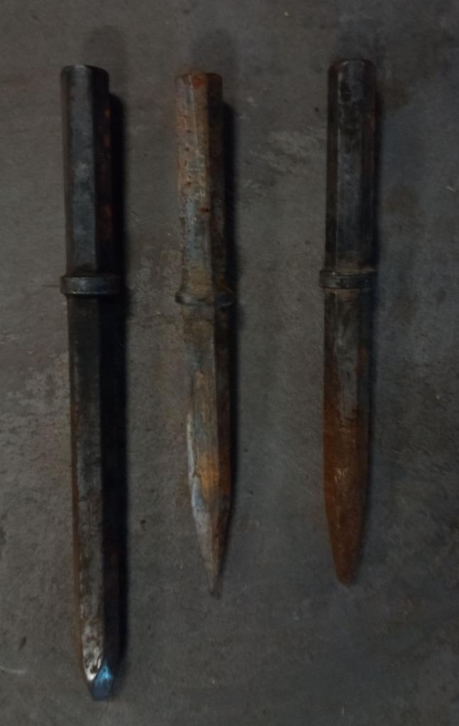 Breekhamer beitels, Hex 32, zeskantopname 32 mm met kraag, Doe-het-zelf en Verbouw, Gereedschap | Boormachines, Gebruikt, Boor- en/of Breekhamer