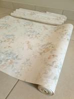Vintage floral behangpapier 6 onvolledige rollen structuur, Ophalen of Verzenden, Minder dan 10 m², Groen