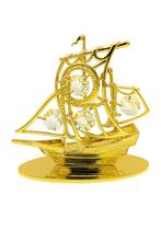 Piraten boot 24-k verguld en versierd met Bohemia-kristallen, Verzenden, Mail@gustav-lindner.at, Nieuw, Vilsalpseestrabe