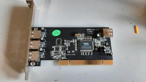 PCI uitbreidingskaart voor USB poorten, Computers en Software, Netwerkkaarten, Zo goed als nieuw, Ophalen of Verzenden