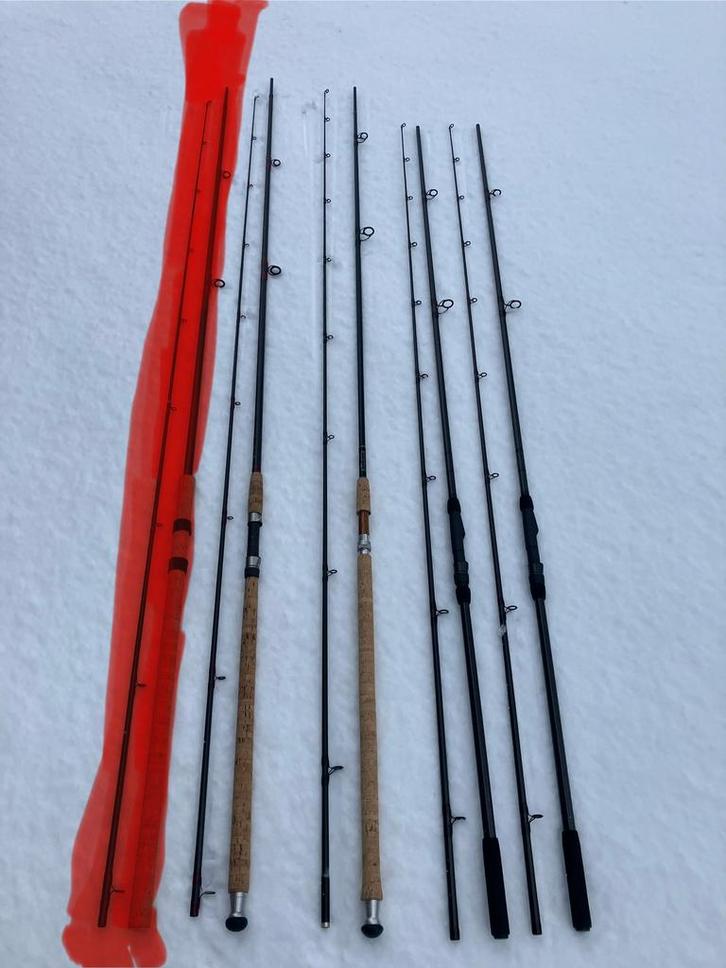 set Ton Temming KM Spirox + penhengels Talon, BBC Excilite, Watersport en Boten, Hengelsport | Karpervissen, Zo goed als nieuw