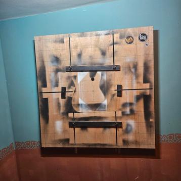 Draaiende schildersezel - 1 x 1 meter  beschikbaar voor biedingen