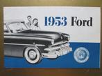 1953 FORD folder, Canada, Engels, Ophalen of Verzenden, Zo goed als nieuw, Ford