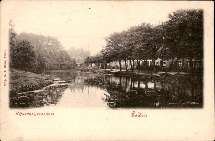 Leiden Rijnsburgersingel uitg. N.J. Boon, Verzamelen, Ansichtkaarten | Nederland, Ongelopen, Zuid-Holland, Voor 1920, Verzenden