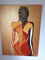 Mooi doek abstracte vrouw.  Acrylverf, Ophalen of Verzenden