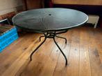 Ronde Stalen Tuin Tafel, Tuin en Terras, Tuintafels, Ophalen, Gebruikt, Rond, Metaal