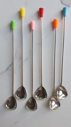 ijslepels sorbetlepels longdrink lepeltjes, Ophalen of Verzenden, Rvs of Chroom