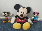 Knuffel van Mickey Mouse en poppetjes van Mickey Mouse en Mi, Ophalen of Verzenden, Mickey Mouse, Zo goed als nieuw, Knuffel