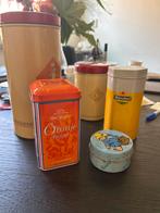 Vintage Keukenblikken Set, Ophalen of Verzenden, Gebruikt