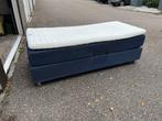 Jensen bed 80 x 200, Ophalen, Eenpersoons, Blauw, 80 cm