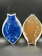 2 Porsgrund Norway Arne Lindaas Vis Onderzetters 1960, Ophalen of Verzenden