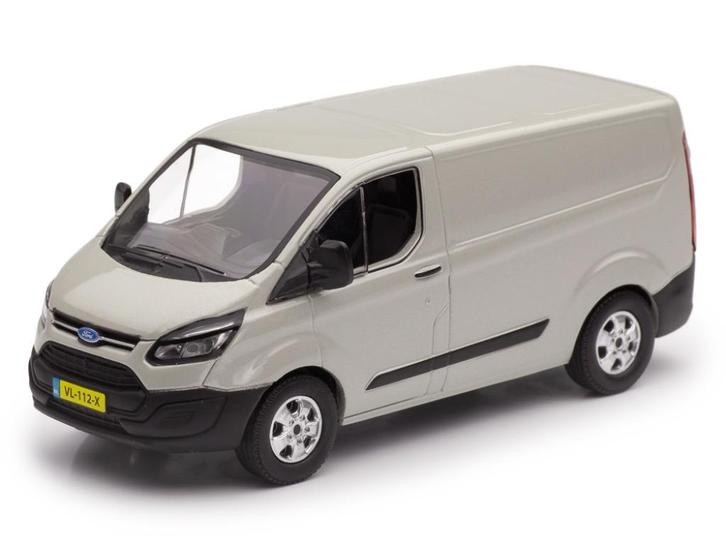 Ford Transit Custom V362 Zilvergrijs Metallic GreenLight, Hobby en Vrije tijd, Modelauto's | 1:43, Nieuw, Auto, Overige merken