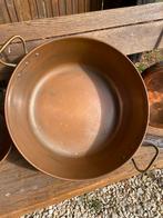 Brocante Franse zware koperen pan voor jam/confiture, Huis en Inrichting, Keuken | Potten en Pannen, Ophalen of Verzenden, Gebruikt