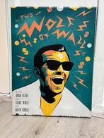 Canvas doek op hout wolf of wall street film schilderij, Minder dan 50 cm, Ophalen of Verzenden, Minder dan 50 cm, Print