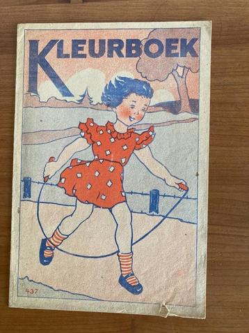 Vintage Nederlands kleurboek uit de oorlogsjaren (1940-1943) beschikbaar voor biedingen