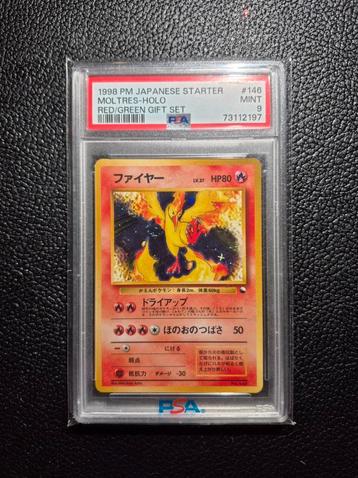 moltres holo swirl gift set japanese mint psa 9 pokémon beschikbaar voor biedingen