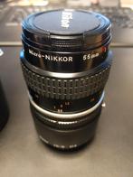 Nikon 55mm Micro Nikkor f2.8 Ai-S macro with PK-13 extender, Ophalen of Verzenden, Zo goed als nieuw, Macrolens