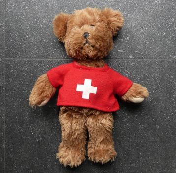 Berenknuffel teddybeer pluche beertje Zwitserland mascotte beschikbaar voor biedingen