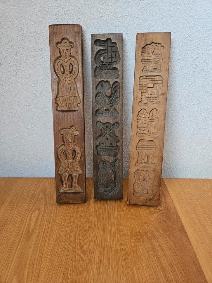 Vintage Houten Koekplank Set, Antiek en Kunst, Antiek | Overige Antiek, Ophalen of Verzenden