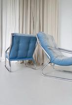 Per stuk - Vintage buisframe fauteuils opnieuw bekleed, Ophalen, Gebruikt, Stof