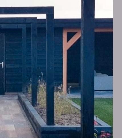 Te koop zwart douglas of vuren palen balken ruw of geschaafd, Tuin en Terras, Palen, Balken en Planken, Nieuw, Balken, 250 cm of meer