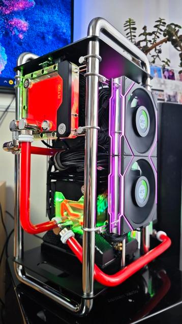 Eyecatcher Gaming Pc EKWB watergekoeld Rtx 3080ti  beschikbaar voor biedingen