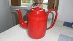 rood emaille koffiekan met bies H20cm, Antiek en Kunst, Antiek | Emaille, Ophalen of Verzenden