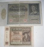 Bankbiljetten 5000 en 10.000 mark 1922, Ophalen of Verzenden, Duitsland
