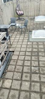 Dak terras tegels , 45 m2, Tuin en Terras, Ophalen, Gebruikt, 10 m² of meer, Beton