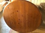 Ronde grenen tafel 120cm, Ophalen, Gebruikt, Rond, Vier personen