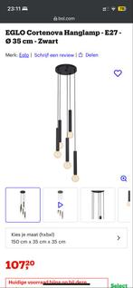 EGLO hanglamp Cortenova zwart, Ophalen of Verzenden, Nieuw, Metaal, 75 cm of meer