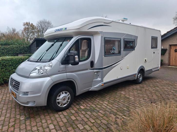 Chausson 2012 euro 5 enkele bedden, Caravans en Kamperen, Campers, Bedrijf, tot en met 4, Half-integraal, Chausson, Fiat, Diesel