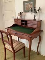 Antieke mahonie houten secretaire met bijpassende stoel!, Huis en Inrichting, Kasten | Secretaires, Ophalen, Gebruikt, Antiek
