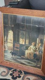Oude reproductie schilderij, Ophalen of Verzenden