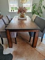 Mooir robuuste koloniale eettafel, Huis en Inrichting, Ophalen, 100 tot 150 cm, 200 cm of meer, Zo goed als nieuw