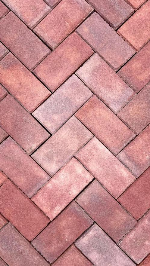 Rood-Paars gebakken klinkerkeien (Padova) Aanbieding!, Tuin en Terras, Tegels en Klinkers, Nieuw, Klinkers, Keramiek, 10 m² of meer