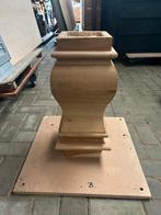 Massief eiken tafelpoot | kloosterpoot, Ophalen of Verzenden, Zo goed als nieuw, Rond, 50 tot 100 cm