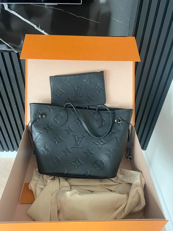 Louis Vuitton Neverfull MM, Sieraden, Tassen en Uiterlijk, Tassen | Damestassen, Nieuw, Handtas, Zwart, Ophalen of Verzenden