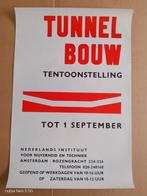 Tunnelbouw Tentoonstelling Affiche, Ophalen of Verzenden