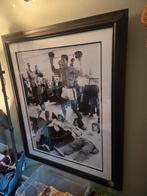 Gesigneerde Foto Muhammad Ali & The Beatles MOET WEG, Antiek en Kunst, Ophalen