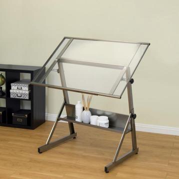 teken-/hobbytafel glas staal "STUDIO DESIGNS FUSION" beschikbaar voor biedingen