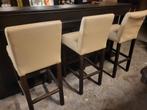Barkrukken set van 3, leatherlook, Huis en Inrichting, Ophalen, Gebruikt, 60 tot 90 cm