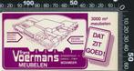 Sticker: Frans Voermans Meubelen - Boxmeer (2), Verzamelen, Stickers, Verzenden, Zo goed als nieuw, Bedrijf of Vereniging