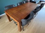 Teak houten eettafel, Huis en Inrichting, Ophalen, Gebruikt, Teakhout, 200 cm of meer