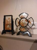 2x Chinees diorama - Prachtige decoratie, Antiek en Kunst, Kunst | Niet-Westerse kunst, Ophalen of Verzenden