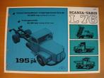 Scania L 76 ca 1966 Specificatie Folder L76 Torpedo Neus, Scania, Overige merken, Zo goed als nieuw, Ophalen